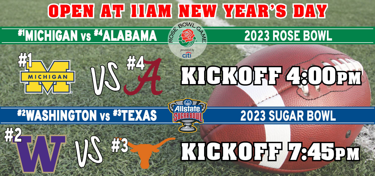 2024 New Years Day Bowl Games Best Sports Bar Dallas Stan's Blue Note